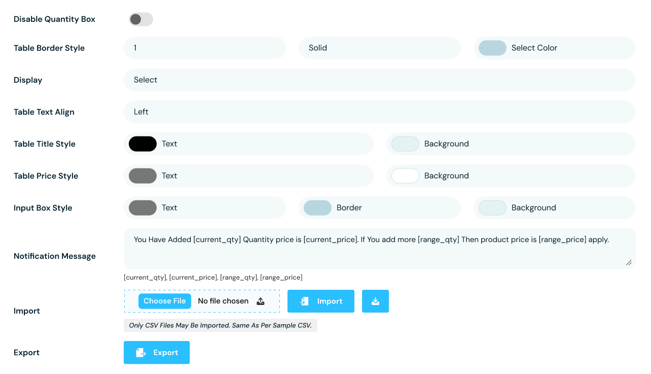 General Settings