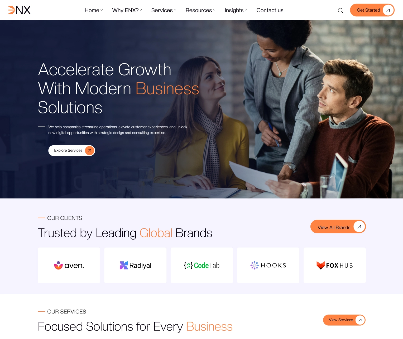 Enx — Corporate Figma UI Kit (74 Screens),ENX Business Website HTML Template for Agencies & Consulting Brands
