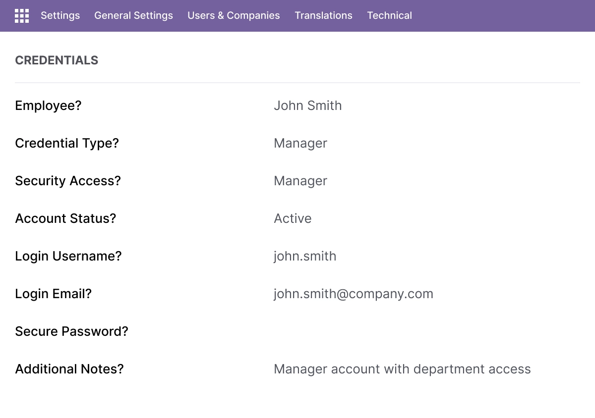 HR Access & User Permissions