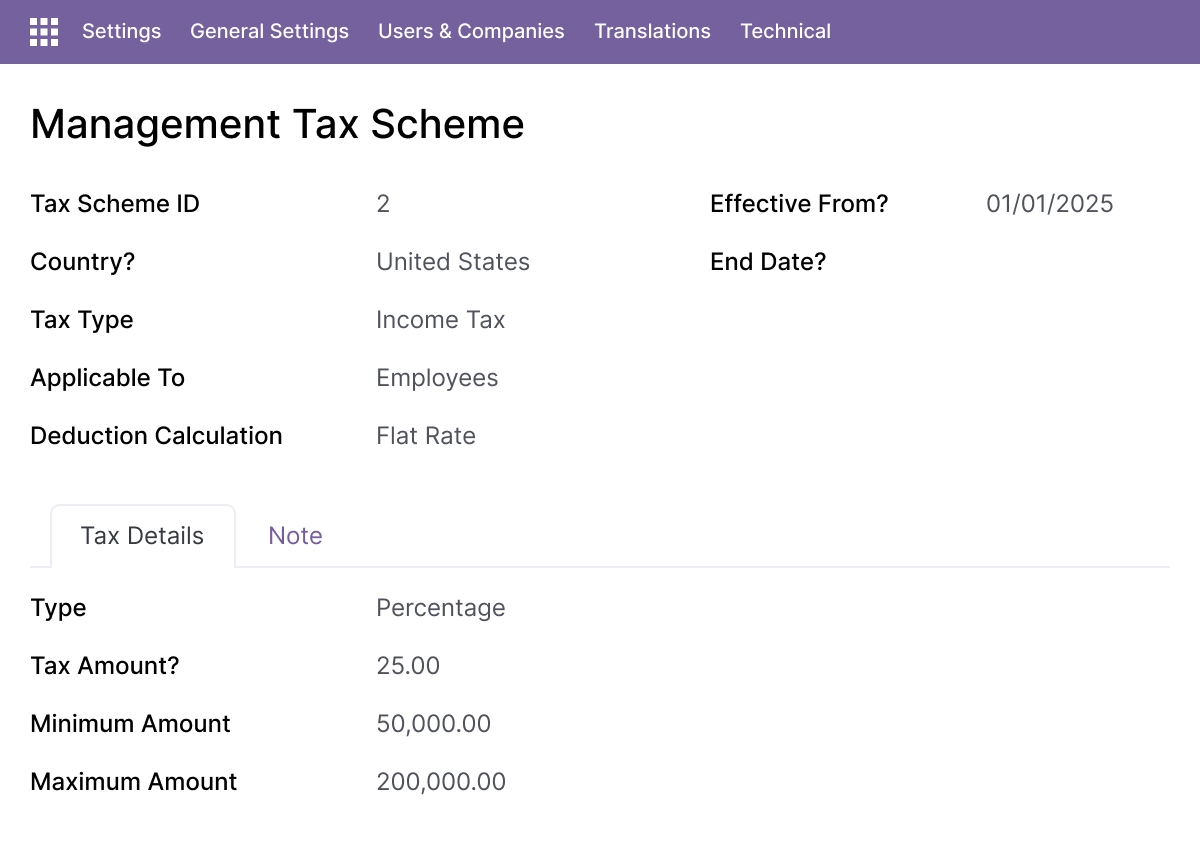 Flexible Tax Schemes & Compliance