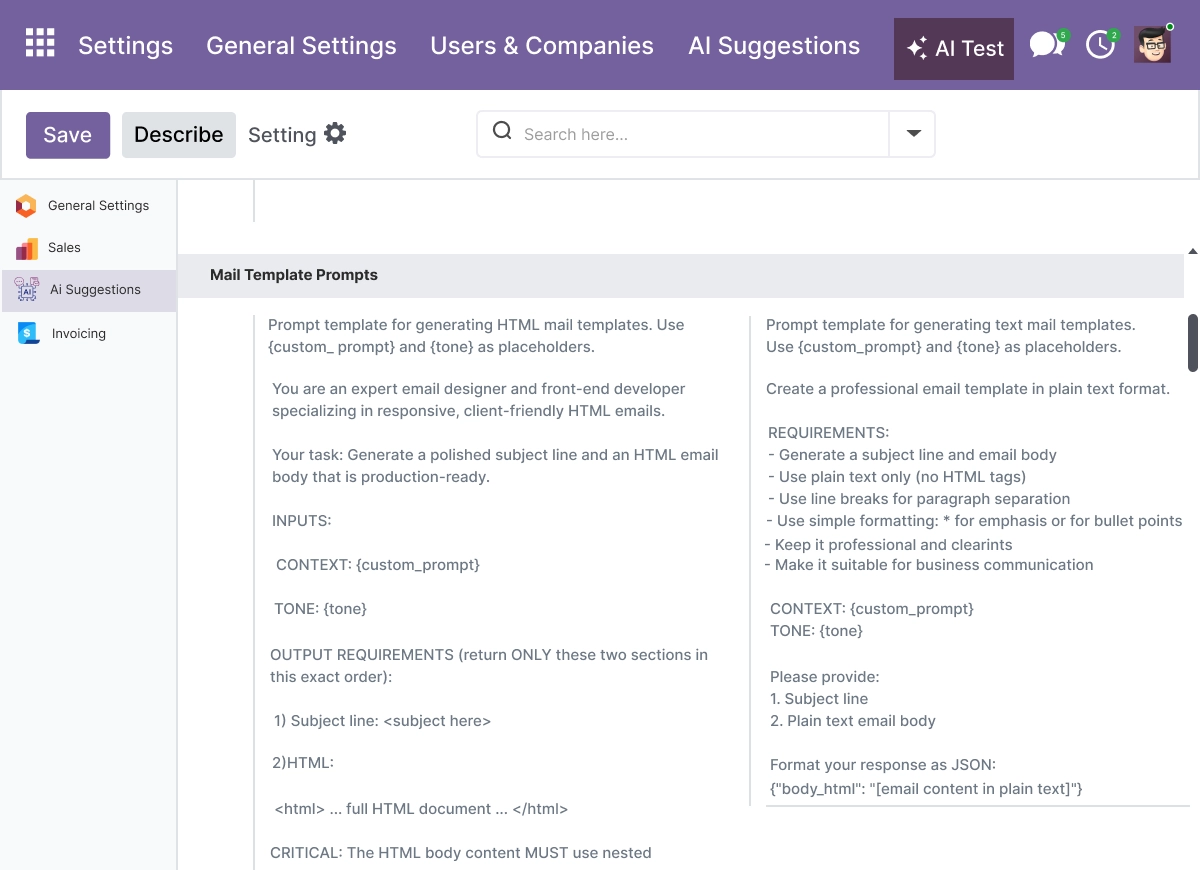 AI Email Composition - Polished Drafts With Subject and Body