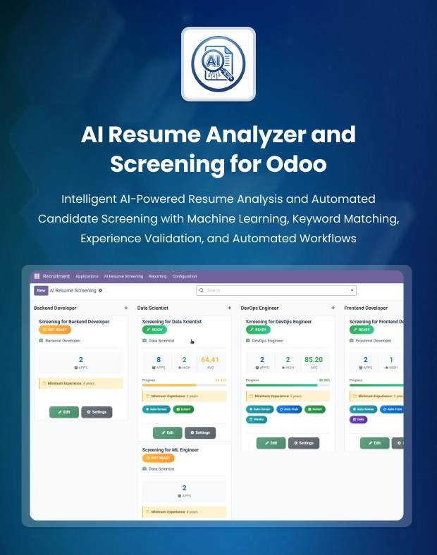 AI Resume Analyzer for Odoo | Smart Candidate Screening