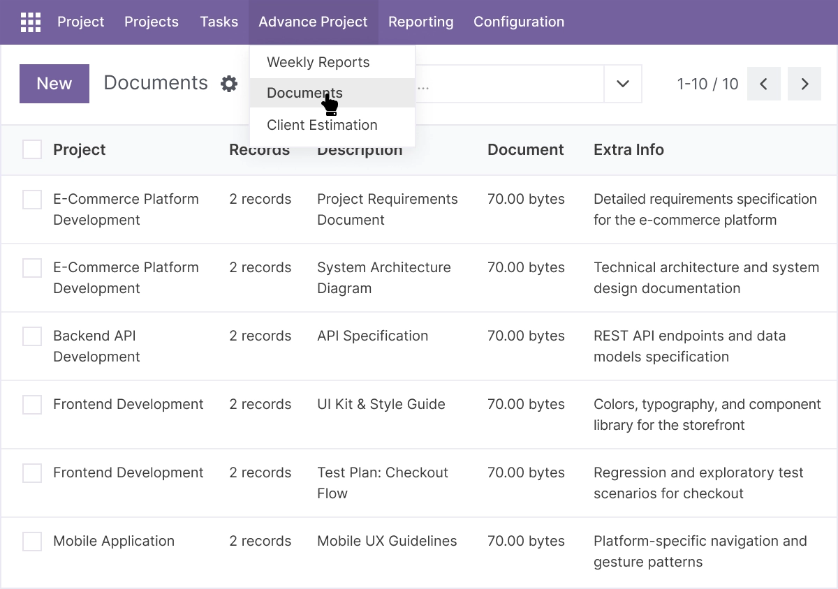 Centralized Project Document Management