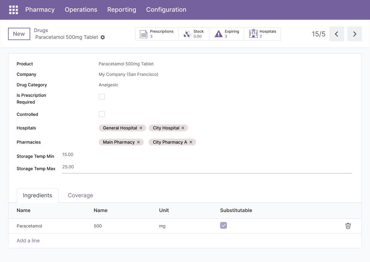 Drug Inventory & Tracking