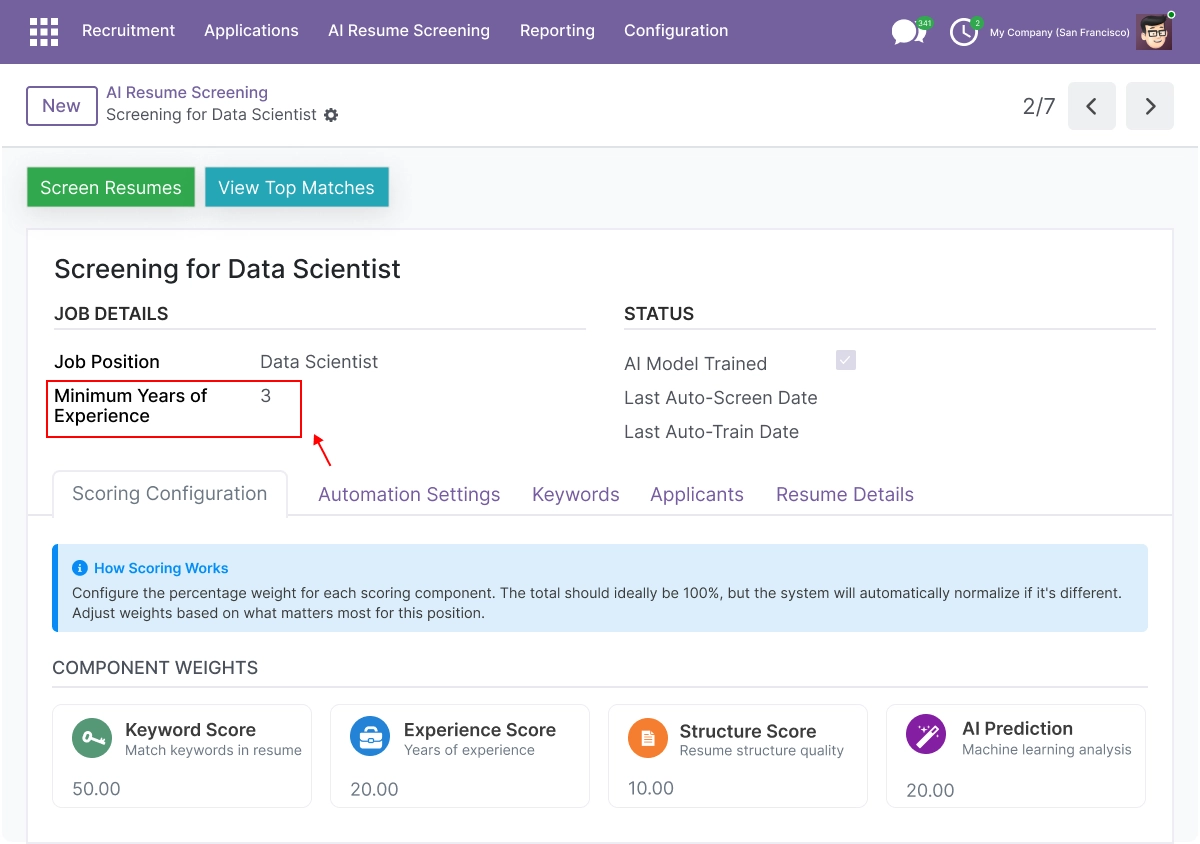Experience Extraction & Validation