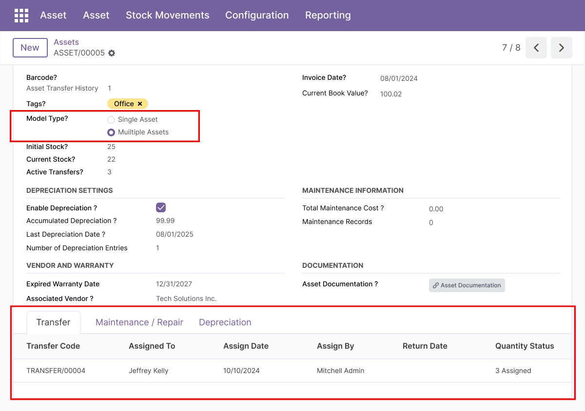 Flexible Model Type - Single Asset or Multiple Assets