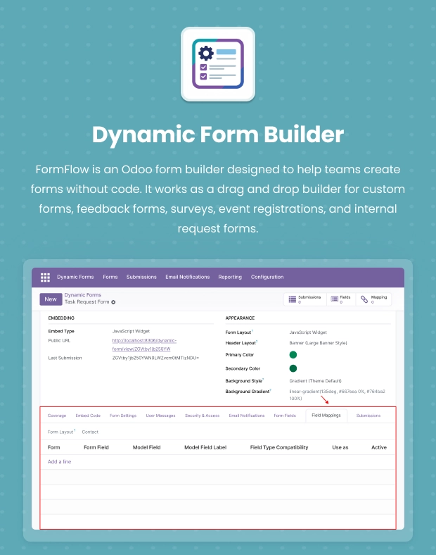 Odoo Form Builder | No-Code Drag-and-Drop Forms