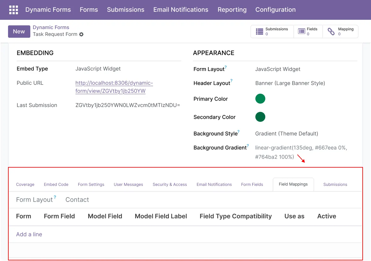 Odoo Model Mapping & CRM Integration