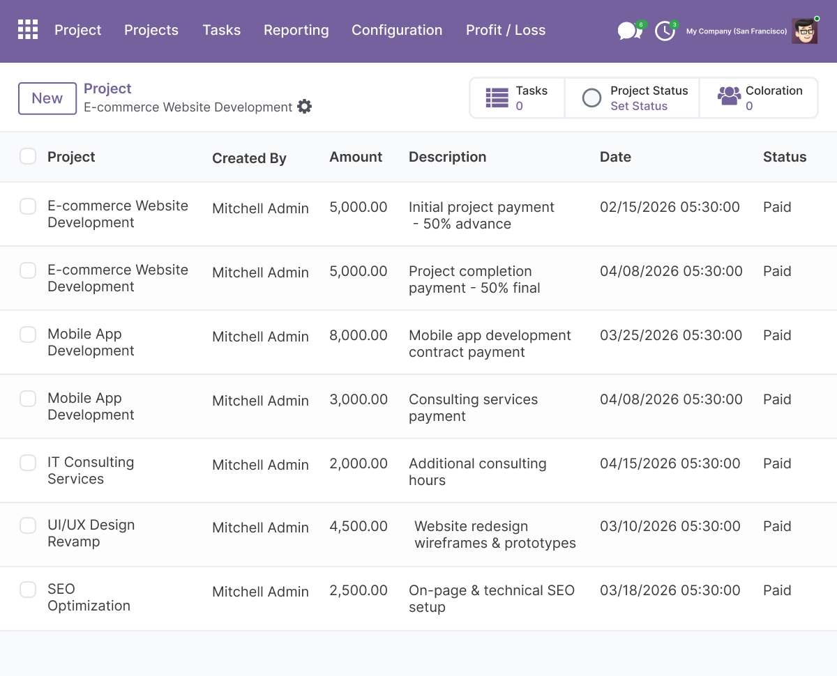 Project Cost Overview