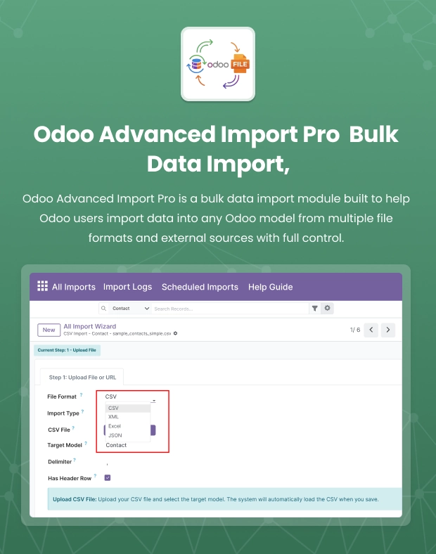 Odoo Advanced Import Pro for Bulk Data Import