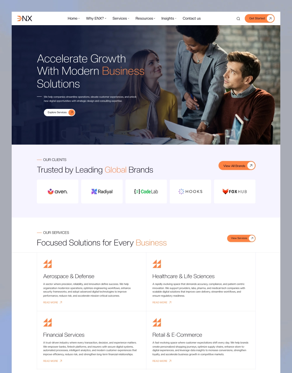Enx — Corporate Figma UI Kit (74 Screens),ENX Business Website HTML Template for Agencies & Consulting Brands