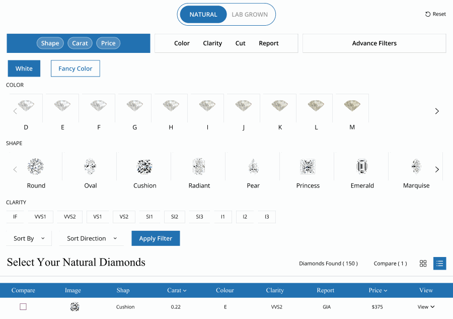 Diamond & Gemstone Search