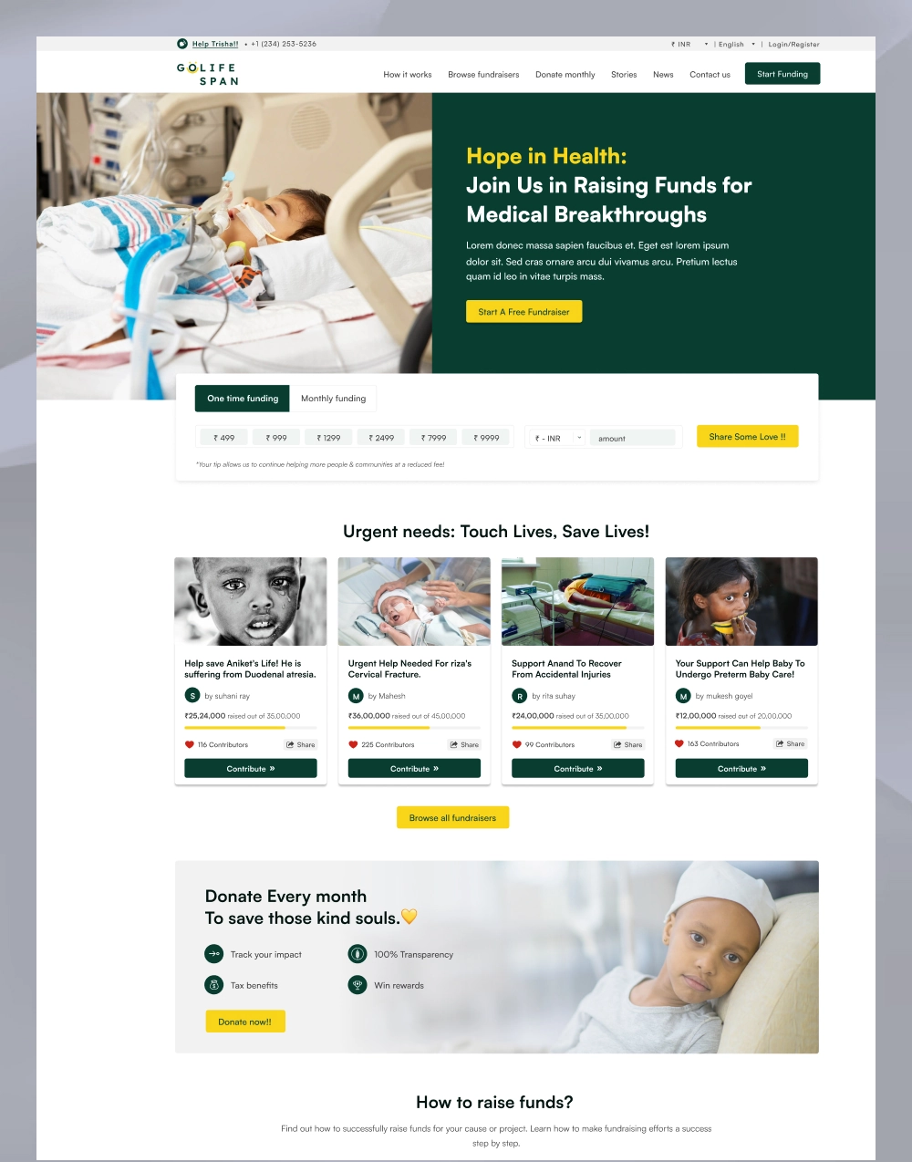 GoLife Span - HTML Template for Charity, NGO & Fundraising Websites,GoLife Span — Charity & NGO Figma UI Kit | WebbyCrown,GoLife Span — Next.js Template for Charity, Nonprofit & Fundraising Websites