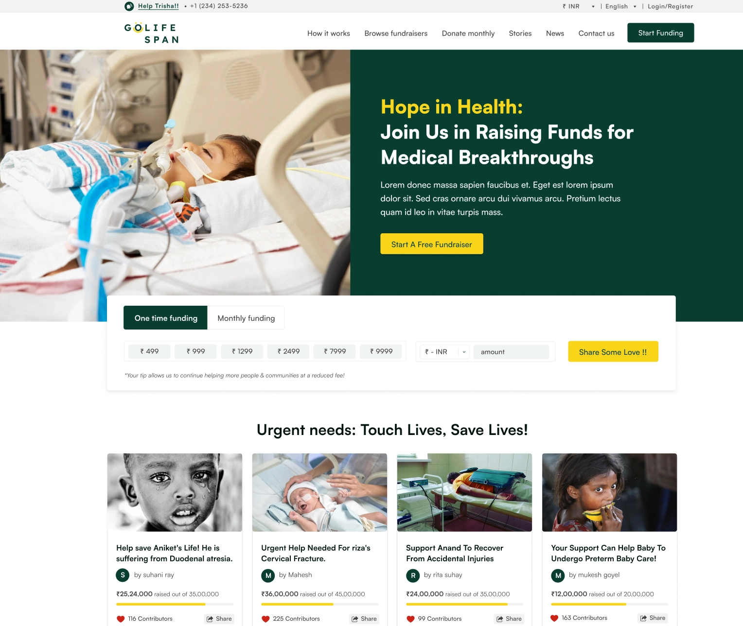 GoLife Span - HTML Template for Charity, NGO & Fundraising Websites,GoLife Span — Charity & NGO Figma UI Kit | WebbyCrown,GoLife Span — Next.js Template for Charity, Nonprofit & Fundraising Websites