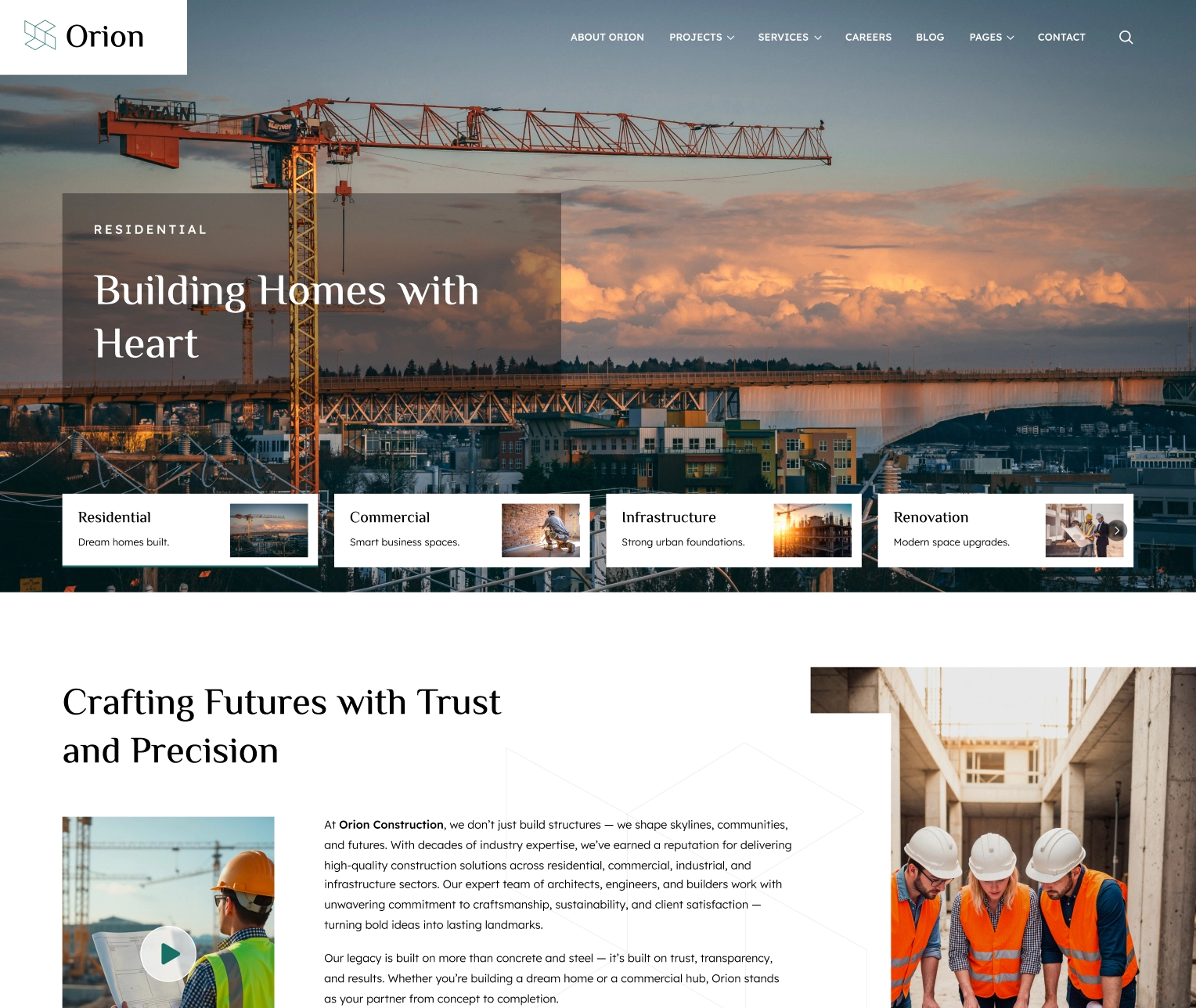 Orion — Construction Figma UI Kit (66 Screens) | WebbyCrown,Construction HTML Template