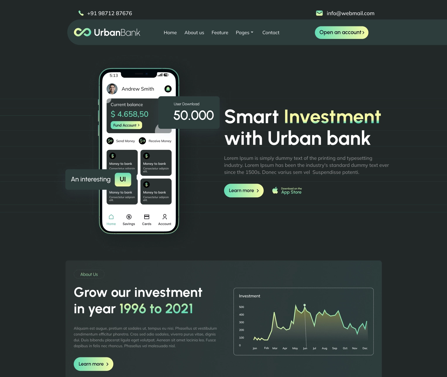 Urban Bank — HTML Template for Banking, FinTech & Financial Services,Urban Bank — Figma UI Kit for Banking, FinTech & Financial Services