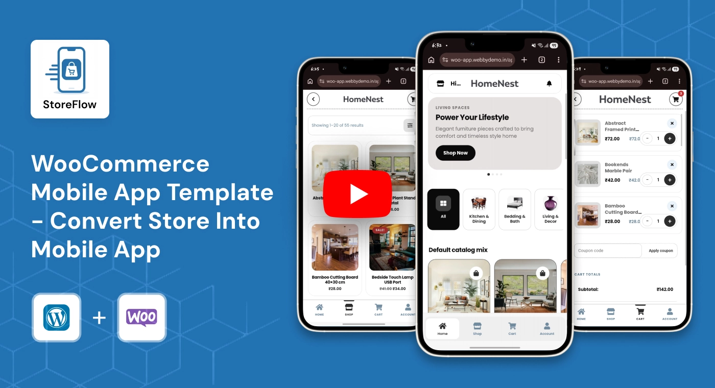WooCommerce Mobile App Template - Convert Store Into Mobile App