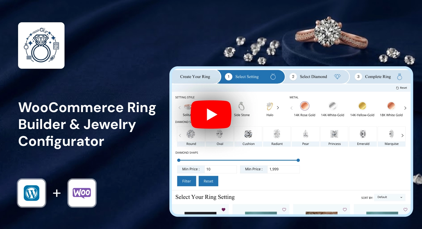 WooCommerce Ring Builder & Jewelry Configurator