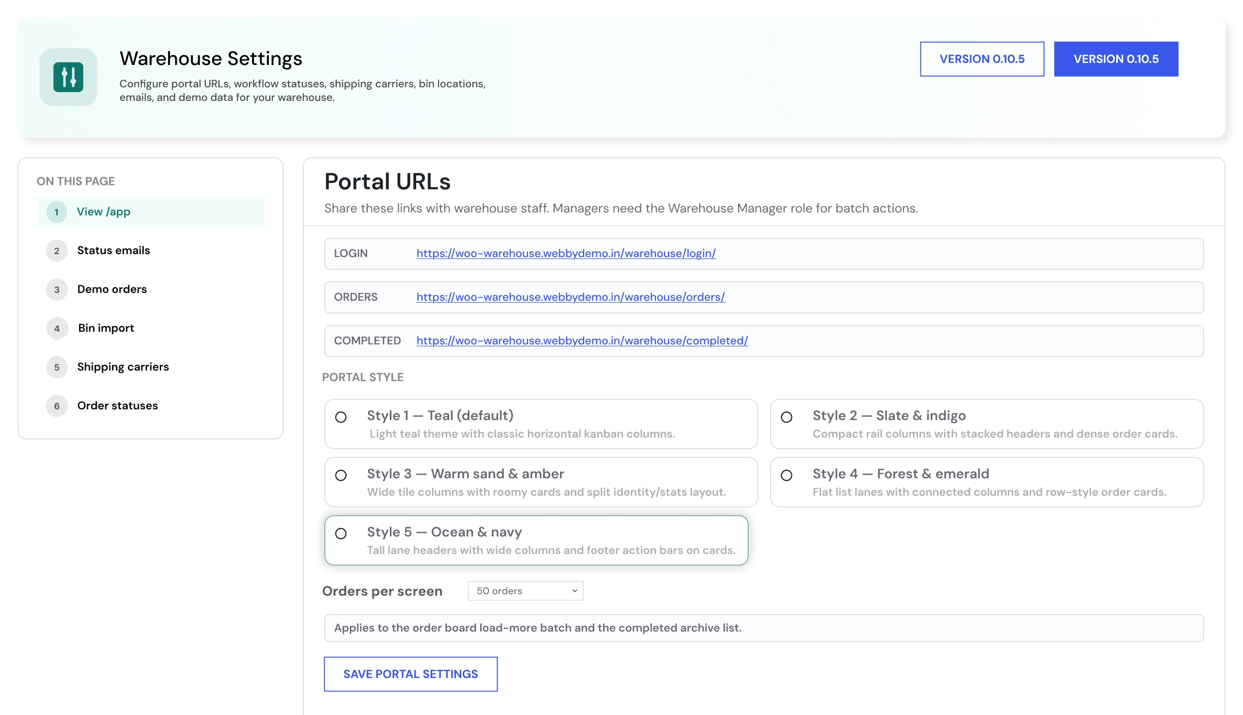Admin & Advanced Settings