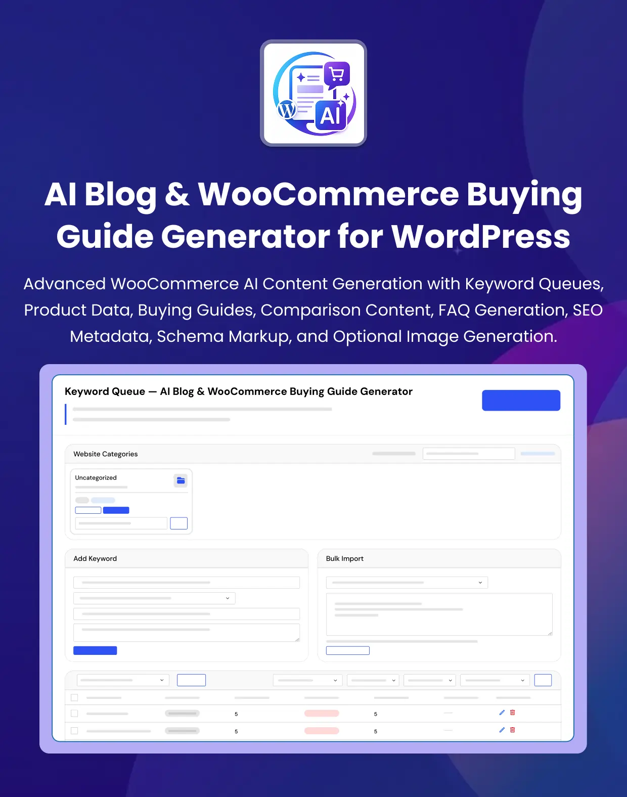 AI Blog & WooCommerce Buying Guide Generator for WordPress
