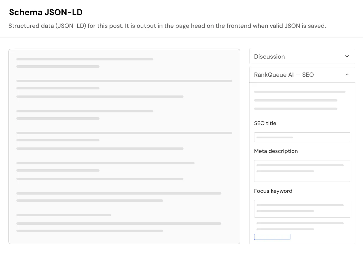 SEO & Schema Content Generator
